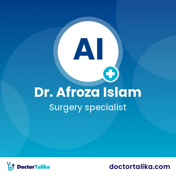 Assistant Professor Dr. Afroza Islam