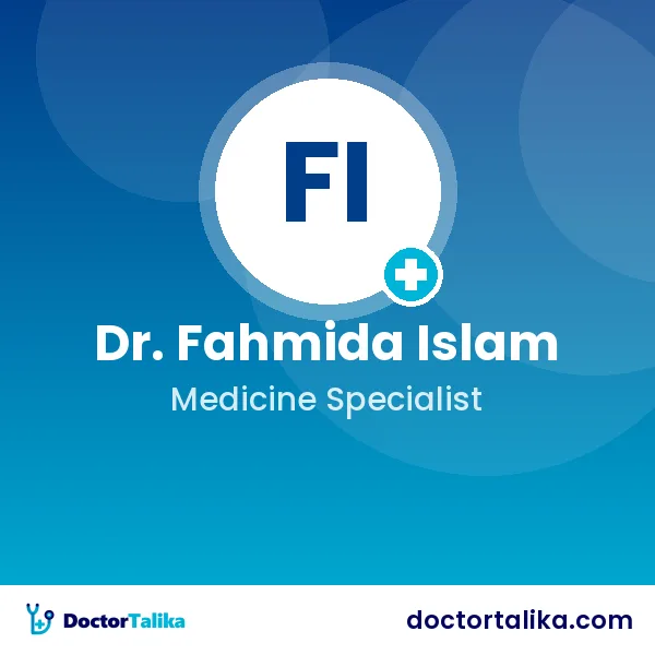 Assistant Professor Dr. Fahmida Islam