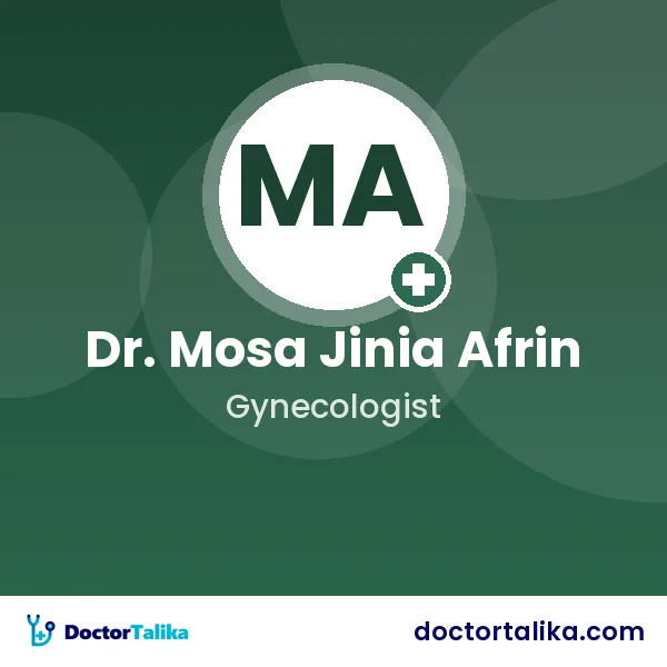 Dr. Mosa: Jinia Afrin