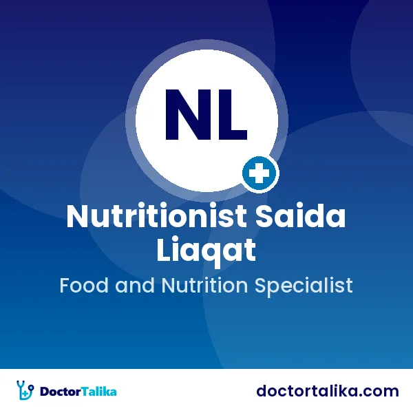 Nutritionist Saida Liaqat